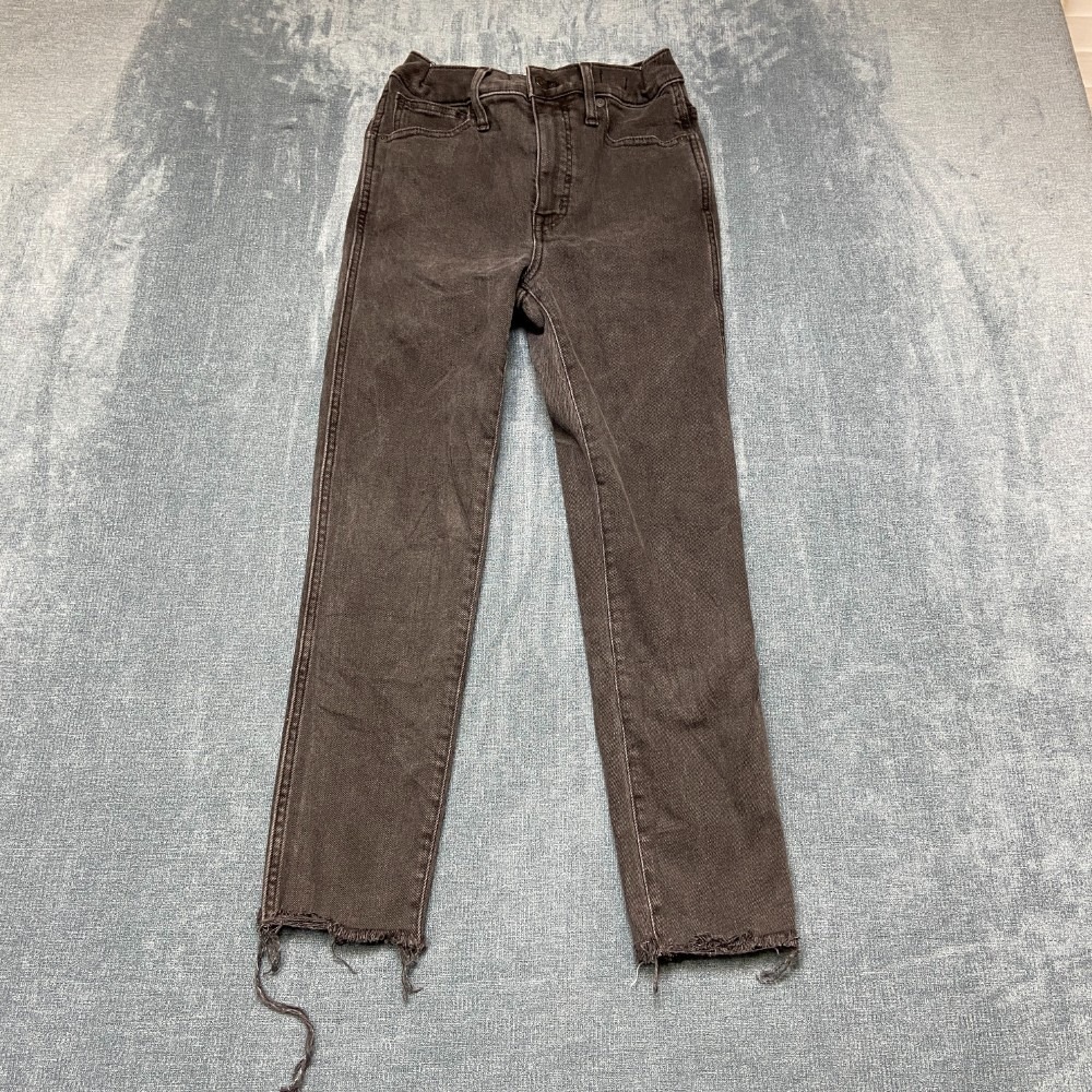 Madewell Jeans Womens 28T Black Denim 10" High Rise Skinny Casual Streetwear